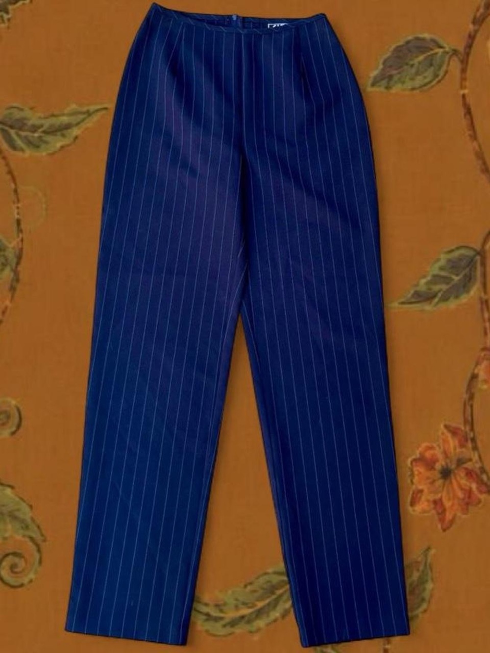 90s Navy Pinstripe Dress Pants